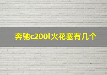 奔驰c200l火花塞有几个