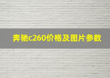 奔驰c260价格及图片参数