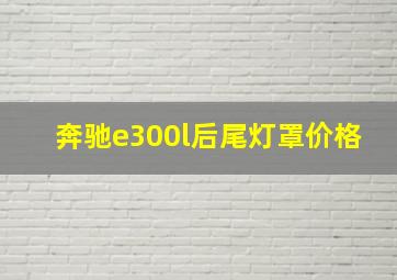 奔驰e300l后尾灯罩价格