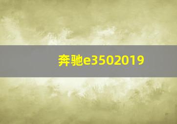 奔驰e3502019