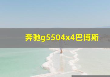 奔驰g5504x4巴博斯