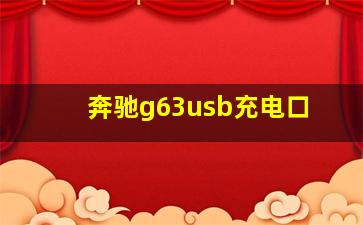 奔驰g63usb充电口