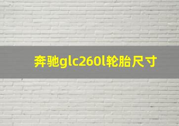 奔驰glc260l轮胎尺寸