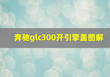 奔驰glc300开引擎盖图解