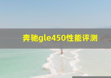 奔驰gle450性能评测