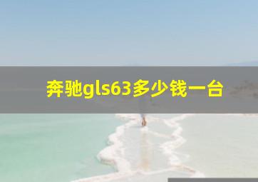 奔驰gls63多少钱一台