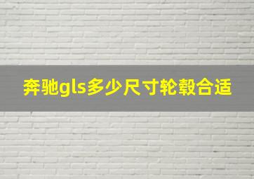 奔驰gls多少尺寸轮毂合适