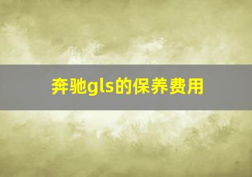 奔驰gls的保养费用