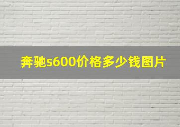 奔驰s600价格多少钱图片