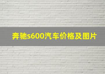 奔驰s600汽车价格及图片