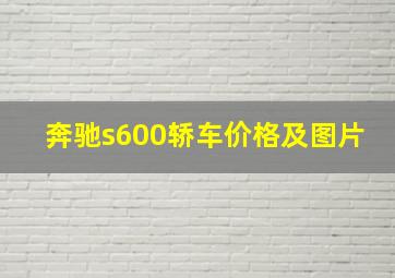 奔驰s600轿车价格及图片