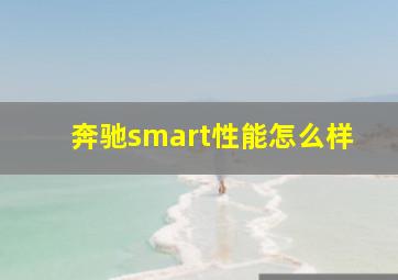 奔驰smart性能怎么样