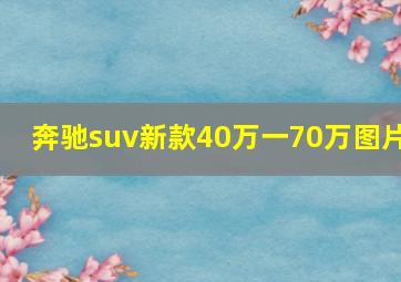 奔驰suv新款40万一70万图片