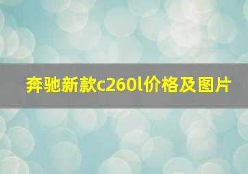 奔驰新款c260l价格及图片