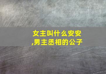 女主叫什么安安,男主丞相的公子