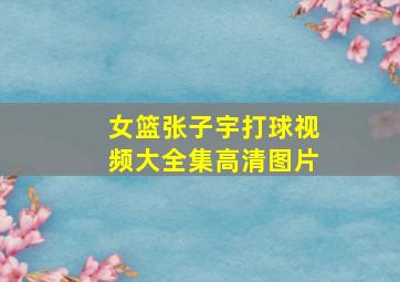 女篮张子宇打球视频大全集高清图片