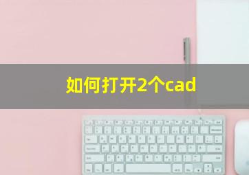 如何打开2个cad