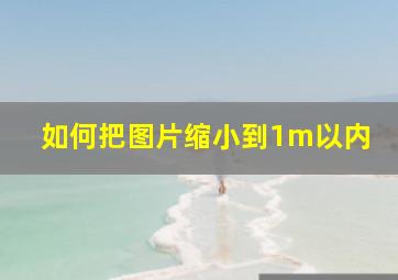 如何把图片缩小到1m以内