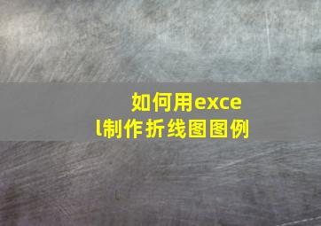 如何用excel制作折线图图例