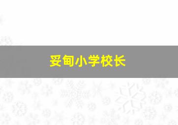 妥甸小学校长