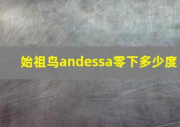 始祖鸟andessa零下多少度