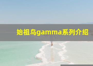 始祖鸟gamma系列介绍