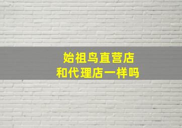 始祖鸟直营店和代理店一样吗