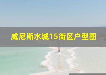 威尼斯水城15街区户型图