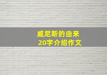 威尼斯的由来20字介绍作文