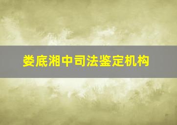 娄底湘中司法鉴定机构