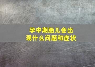 孕中期胎儿会出现什么问题和症状