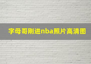 字母哥刚进nba照片高清图