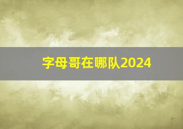 字母哥在哪队2024