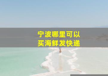 宁波哪里可以买海鲜发快递