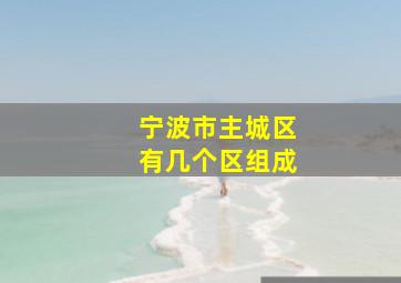 宁波市主城区有几个区组成