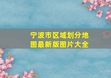 宁波市区域划分地图最新版图片大全