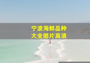 宁波海鲜品种大全图片高清