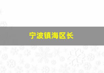 宁波镇海区长