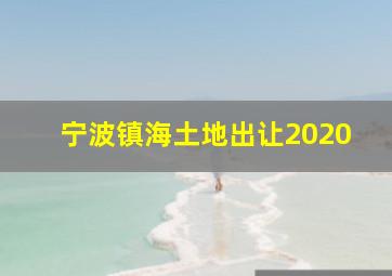 宁波镇海土地出让2020