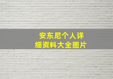 安东尼个人详细资料大全图片