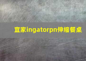 宜家ingatorpn伸缩餐桌