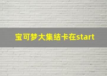 宝可梦大集结卡在start