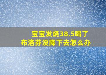 宝宝发烧38.5喝了布洛芬没降下去怎么办