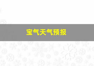 宝气天气预报