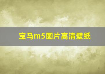 宝马m5图片高清壁纸