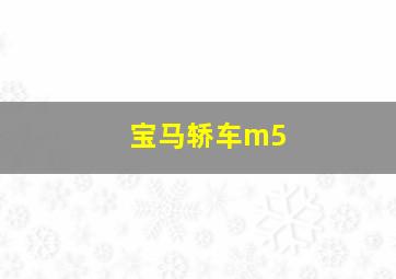 宝马轿车m5