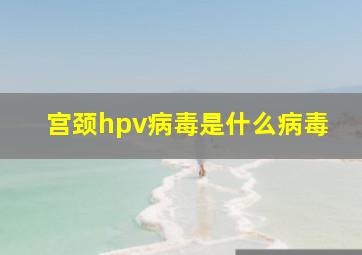 宫颈hpv病毒是什么病毒