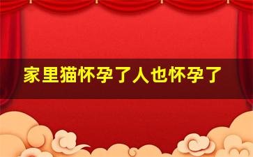 家里猫怀孕了人也怀孕了