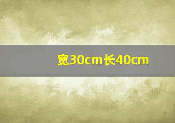 宽30cm长40cm