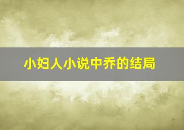 小妇人小说中乔的结局